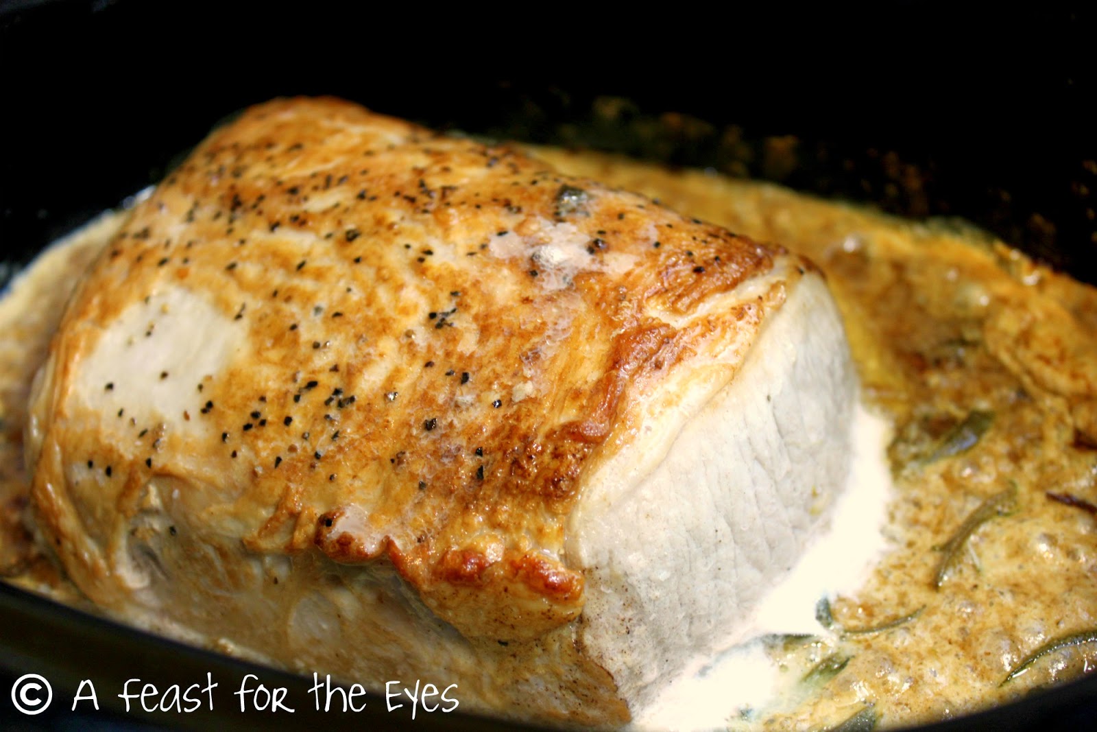 A Feast for the Eyes Italian MilkBraised Pork Roast with Porcini