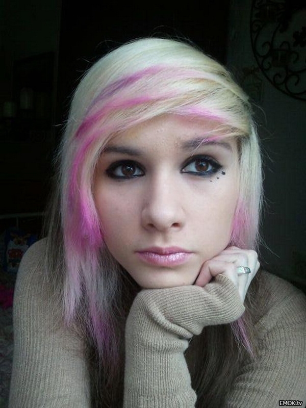 two tone emo hair color ideas two tone emo hair color ideas