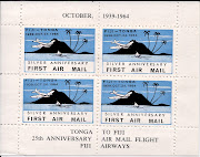 Fiji: Fiji Airways airmail labels (scan )