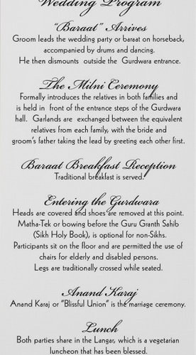Planning A Sikh Fusion Wedding 2014