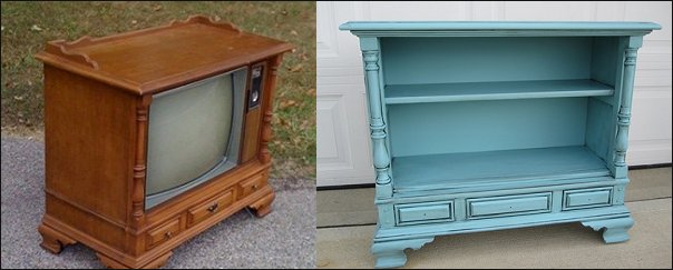 Dishfunctional Designs Upcycled Repurposed Vintage Console Tv S