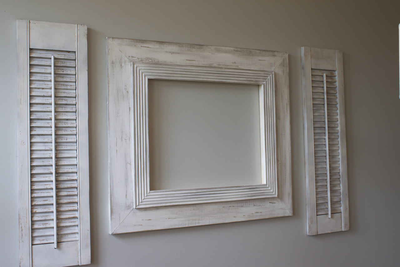 Delta Girl Distressed Frames "how to" distressing shutters