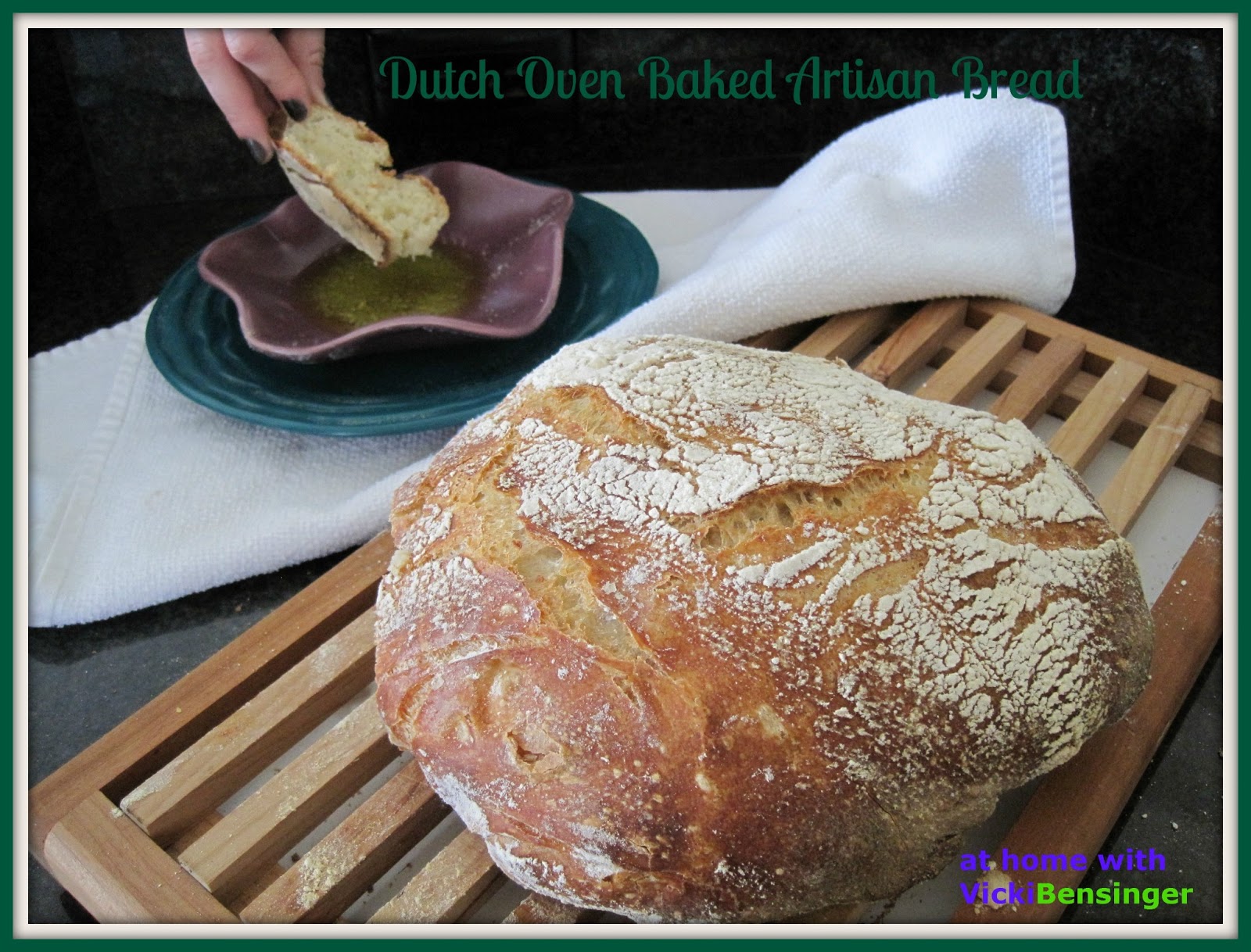 Dutch Oven Baked Artisan Bread! At Home with Vicki Bensinger