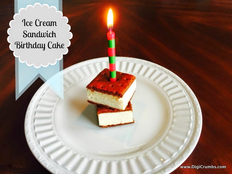 DigiCrumbs Ice Cream Sandwich Birthday Cake Easiest Birthday Cake I