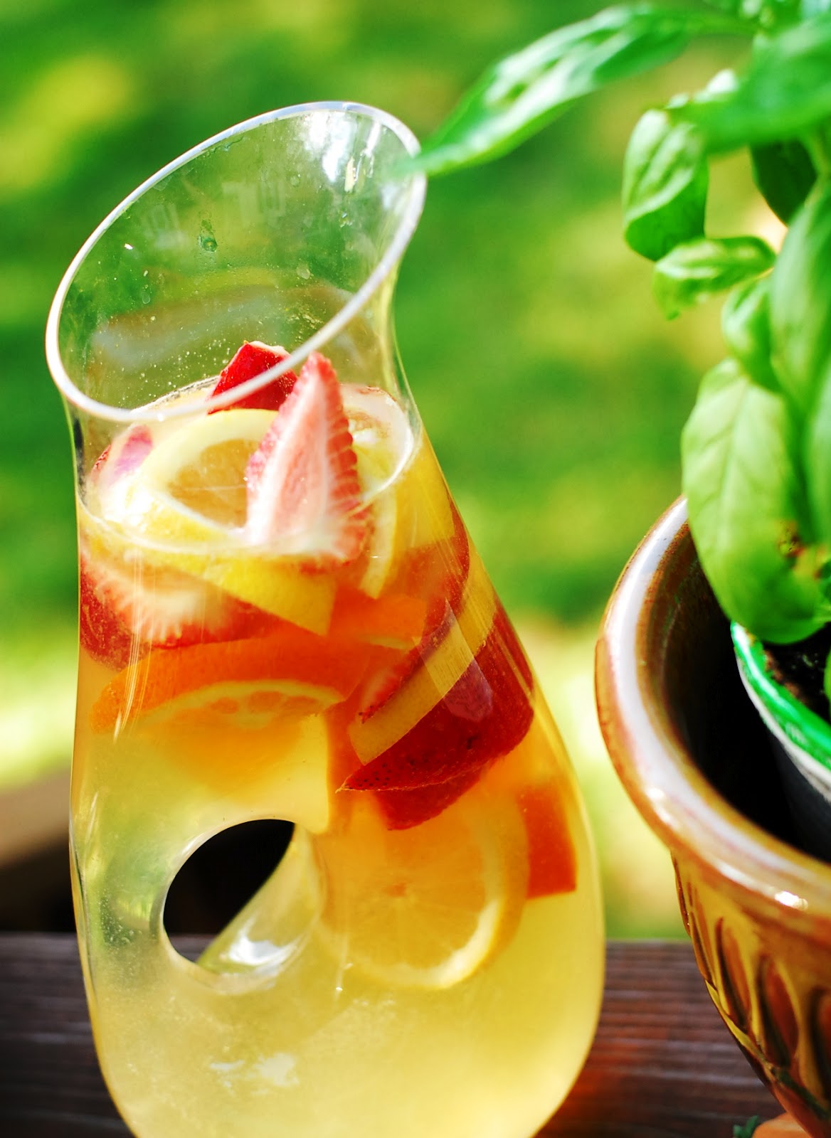 Cooking With Wine (In A FishbowlSized Glass) Summer White Wine Sangria