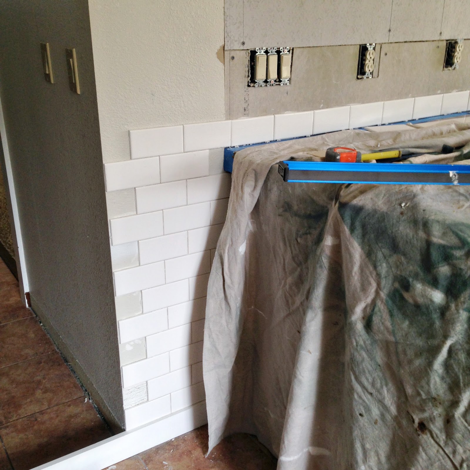 Subway tile installation + tips on grouting with Fusion Pro Averie