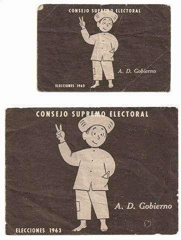 Vota negro para recuperar la blanca- Elecciones 1963