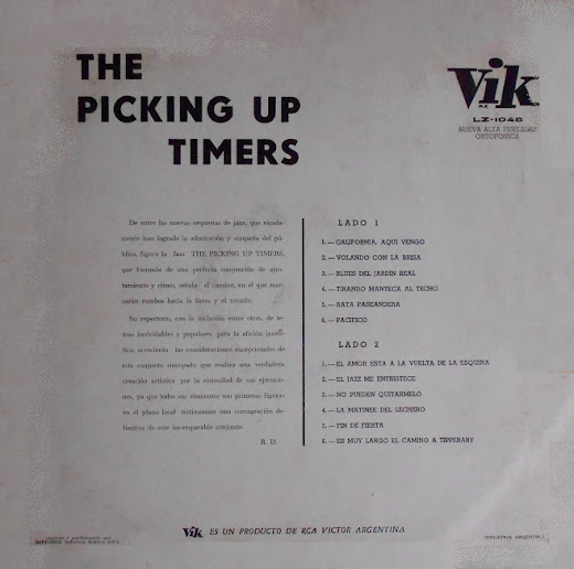 The Picking Up Timers - Idem (1957) Timers+back
