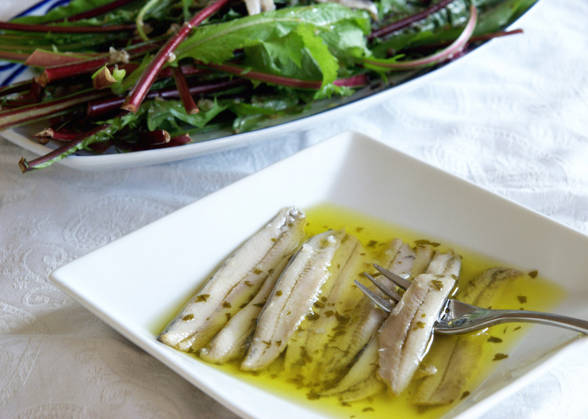 Puntarelle in Salsa di Alici (Chicory in Anchovy Sauce) WILD GREENS