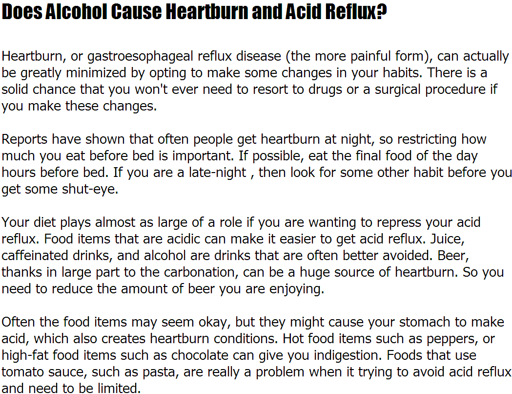 Can Drinking Too Much Alcohol Cause Heartburn Can Drinking Too Much Alcohol Cause Heartburn