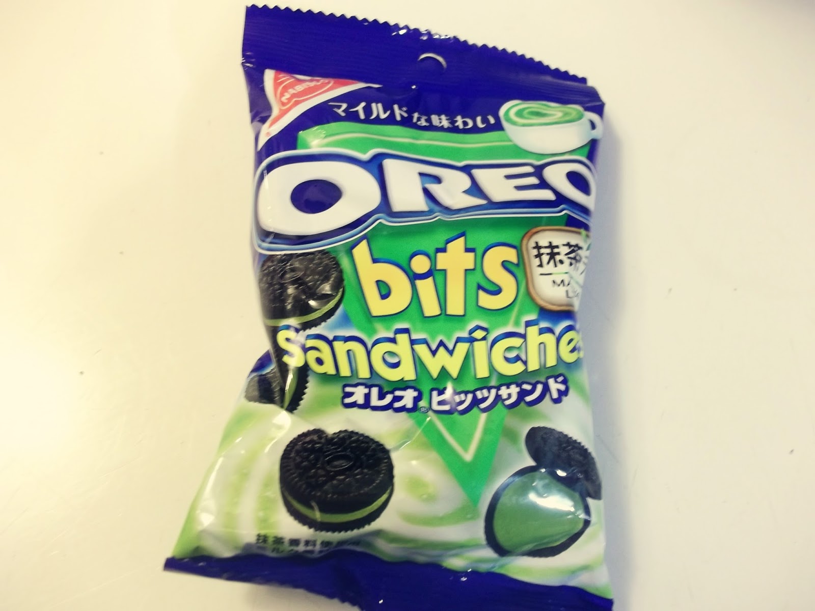 Cute Chew Oreo Bits Sandwiches Matcha Green Tea Latte Review