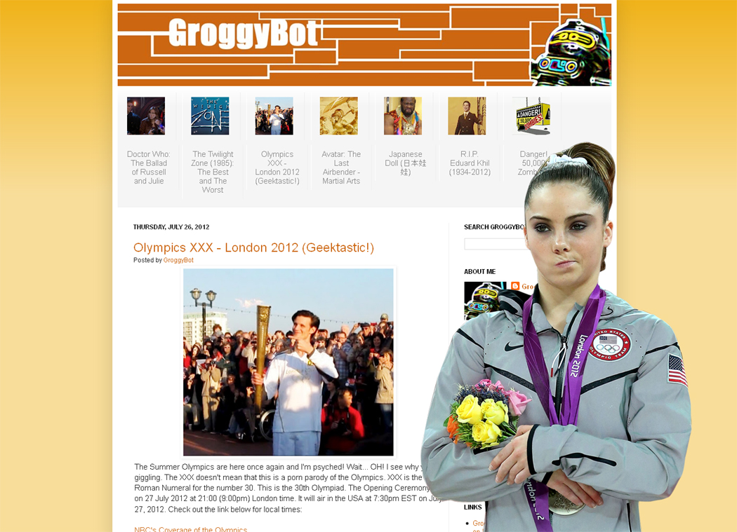 GroggyBot Olympics XXX London 2012 Nostalgia