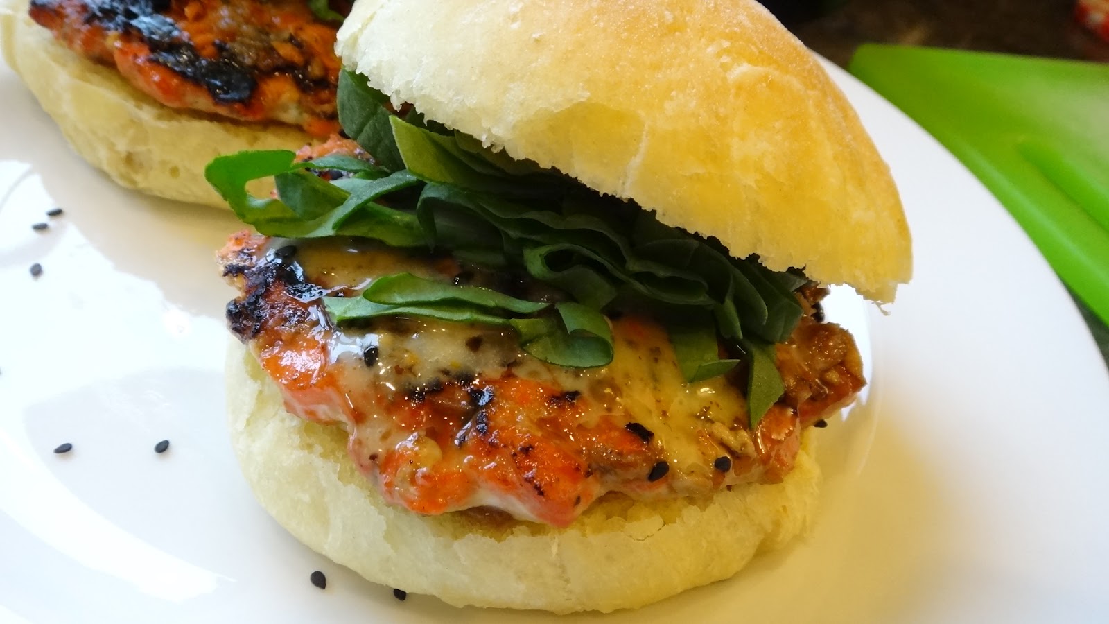 Teriyaki Salmon Burgers