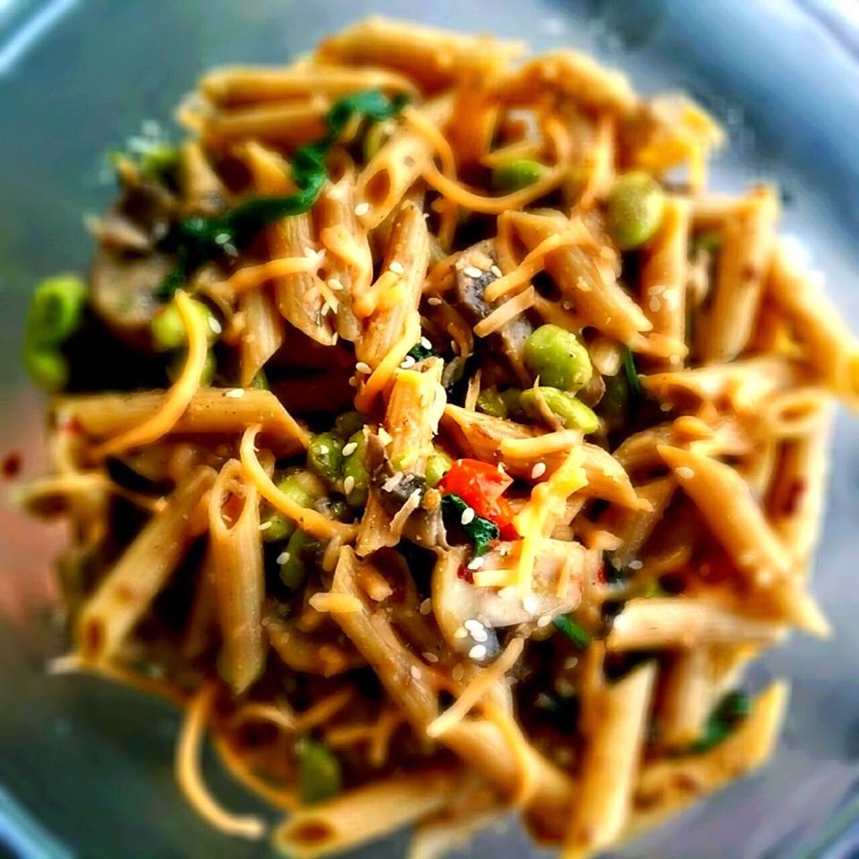Priya's Page Edamame & Mushroom Pasta Salad