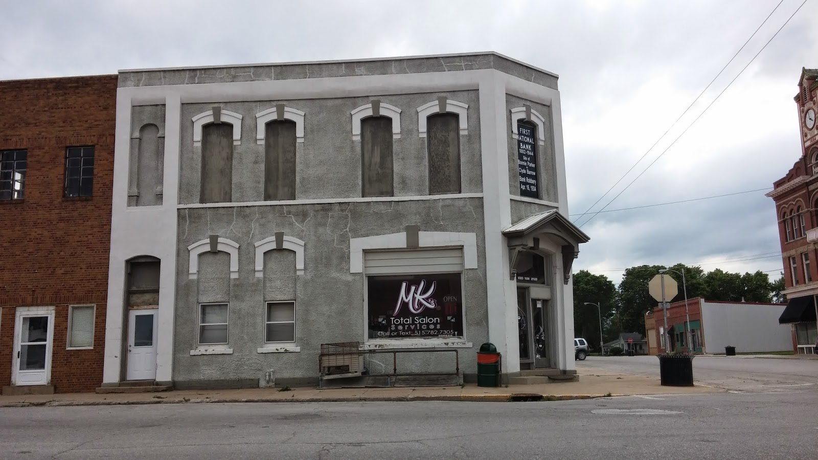 The Adventures of Blogger Mike Bank Robbery Bonnie & Clyde Stuart, IA