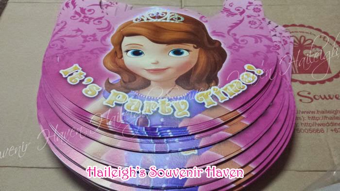 Sofia The First Giveaways And Party Supplies Haileigh S Souvenir