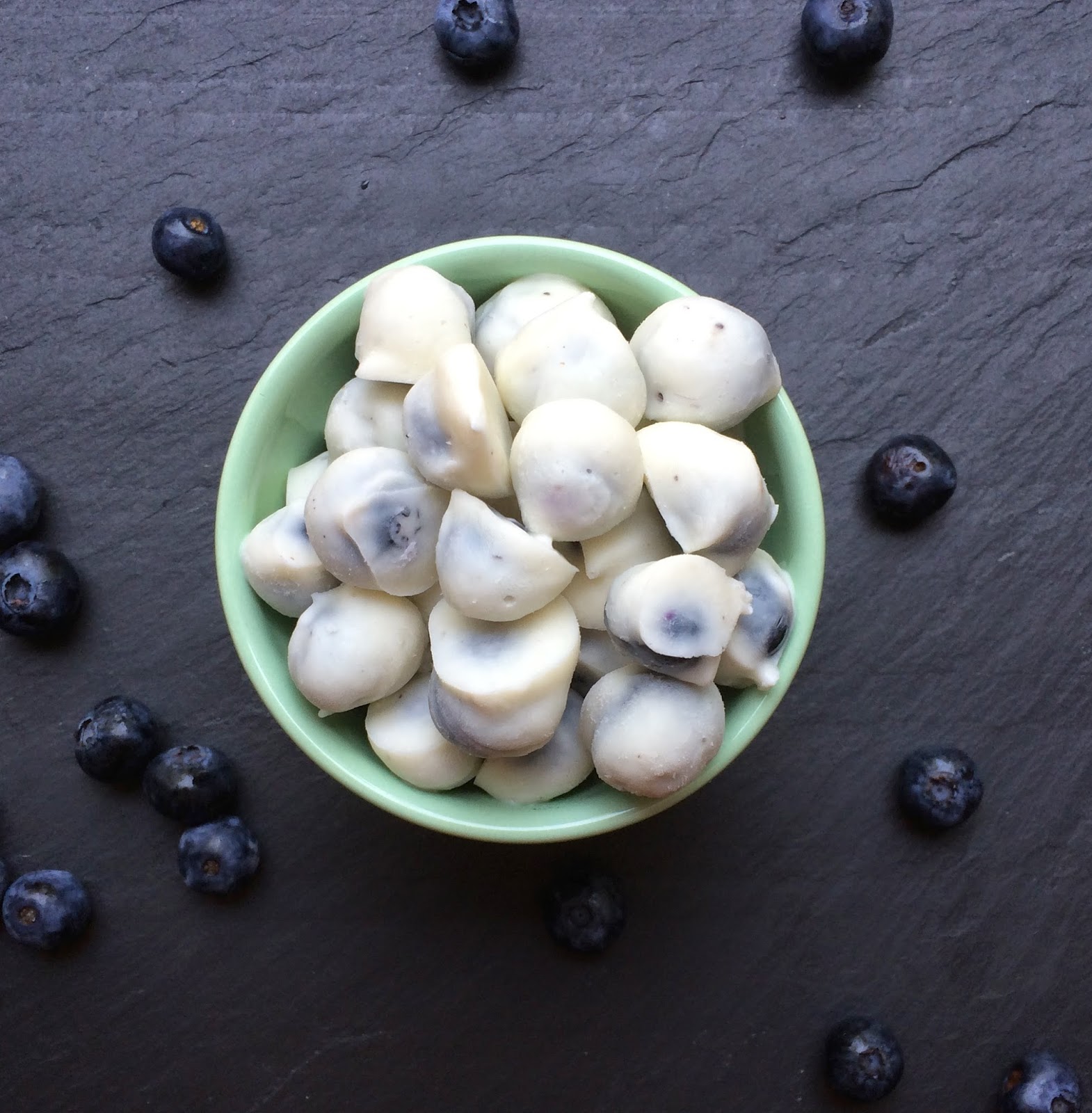 Frozen Greek Yogurt Covered Blueberries