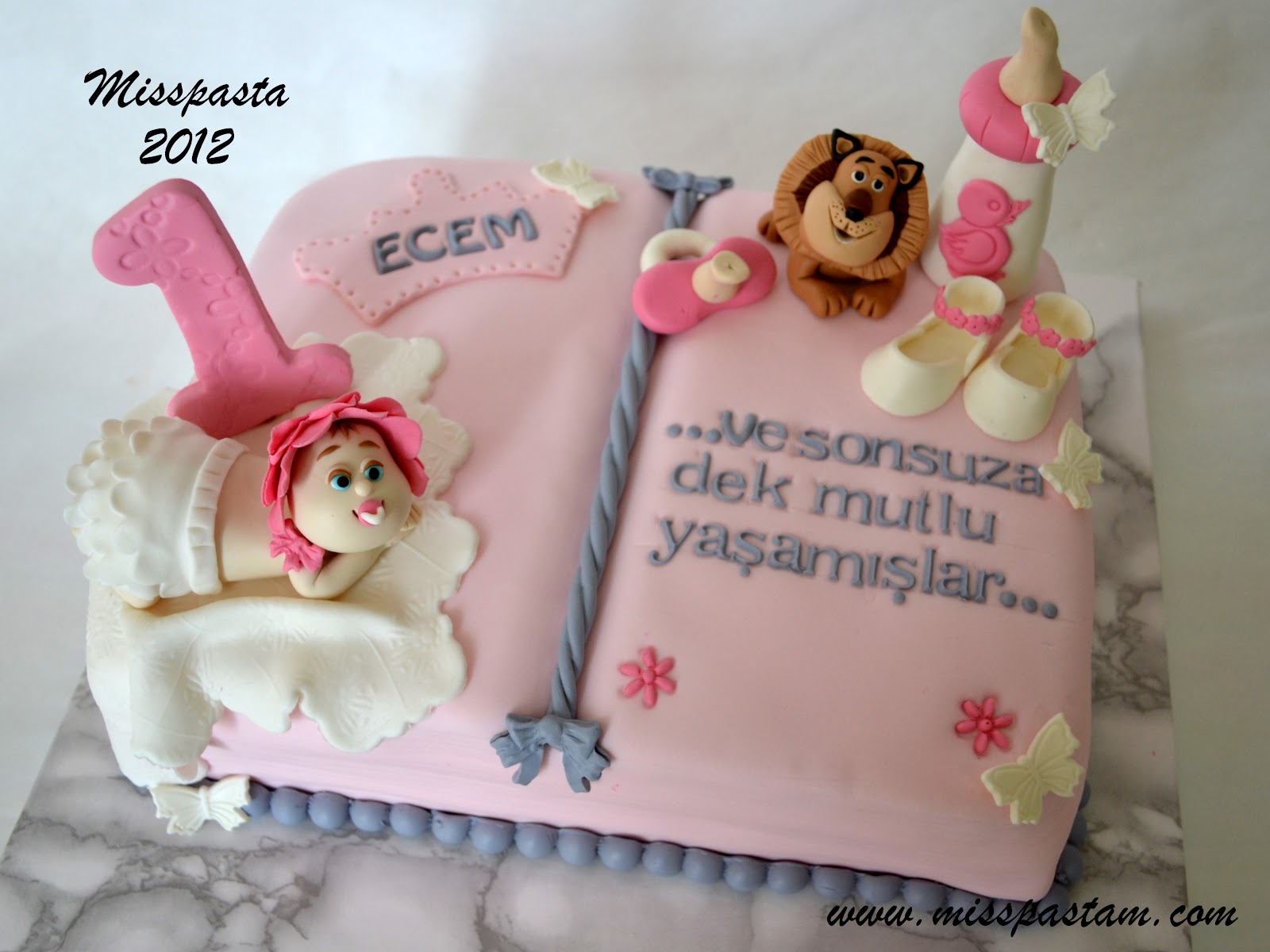 Miss Pasta ECEM �İN 1 YAŞ PASTASI