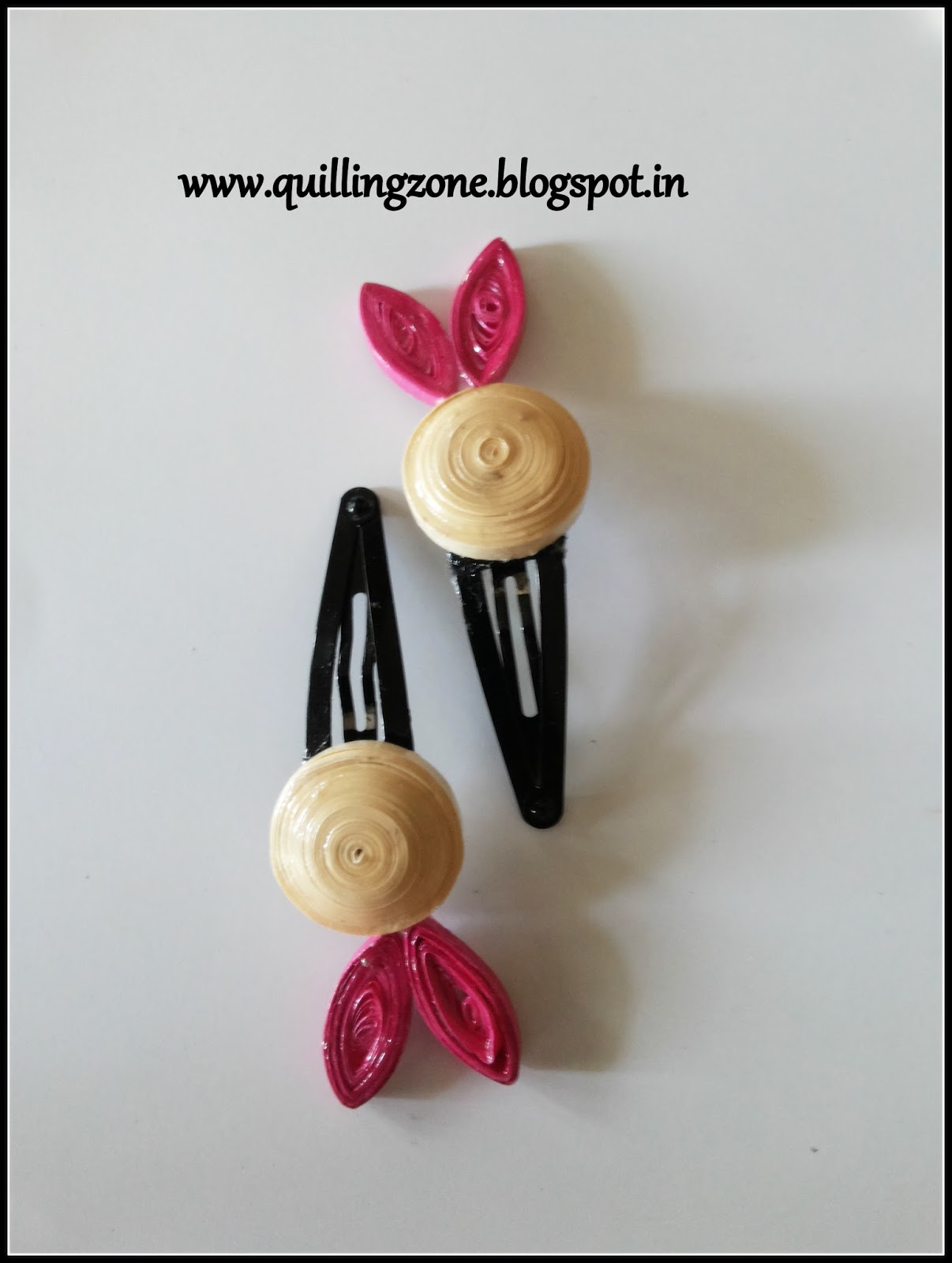 My Quilling Zone Quilling hair clips