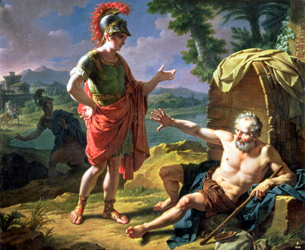 Alejandro y Diógenes