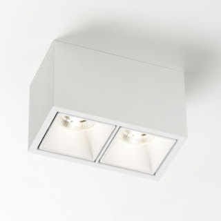 DELTALIGHT BOXY 2 L+ LED 3033-9 BLACK-GOLD MAT - CEILING SURFACE MOUNTED - 2516789222B-MMAT