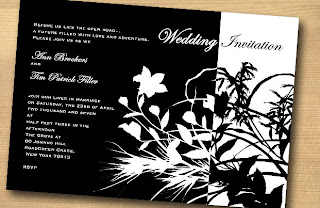black and white wedding invitations4