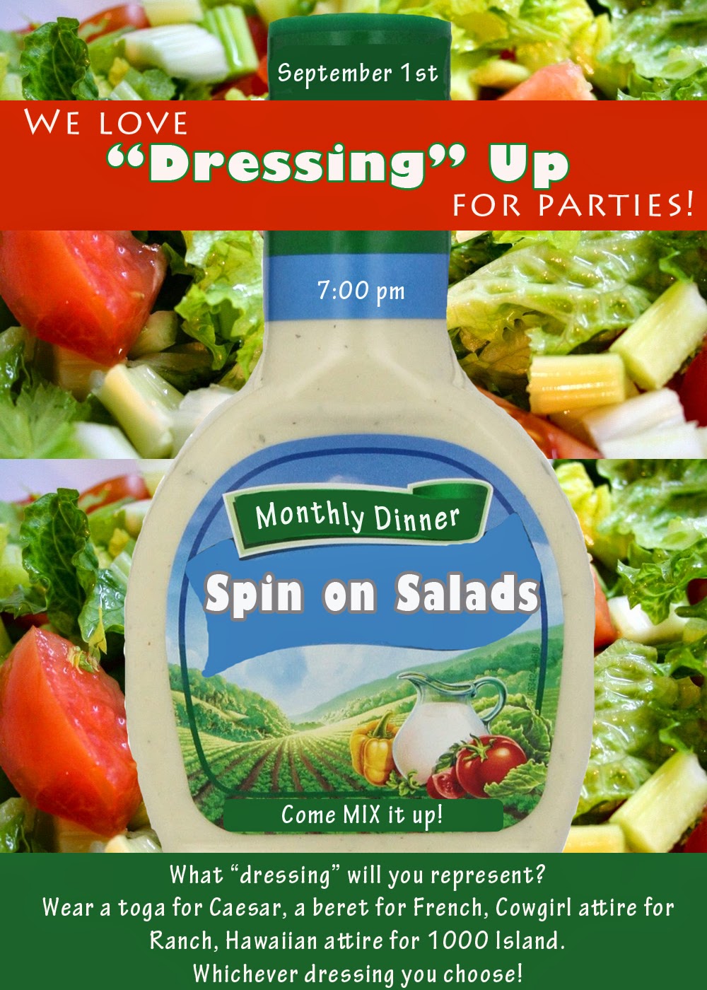 Invite and Delight Spin on Salads Party