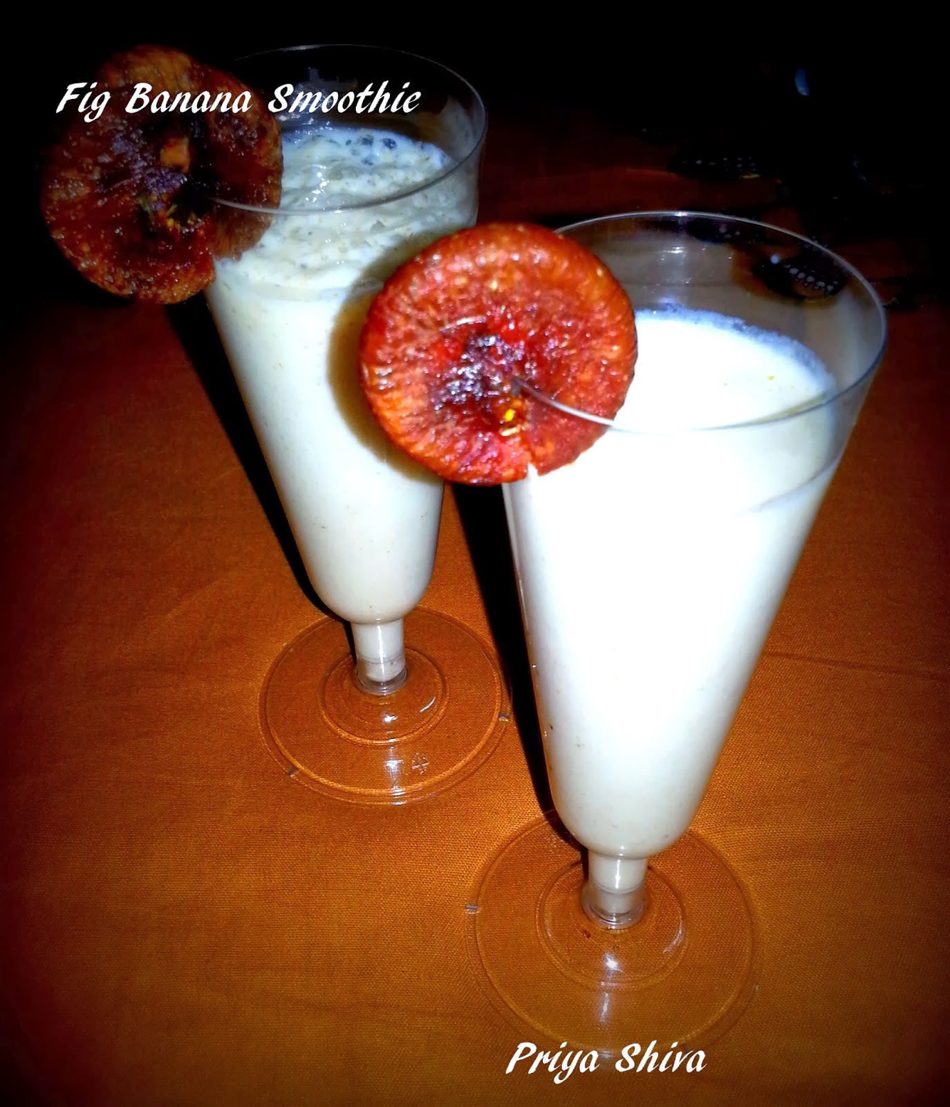 The aromas of my Banana Fig Smoothie