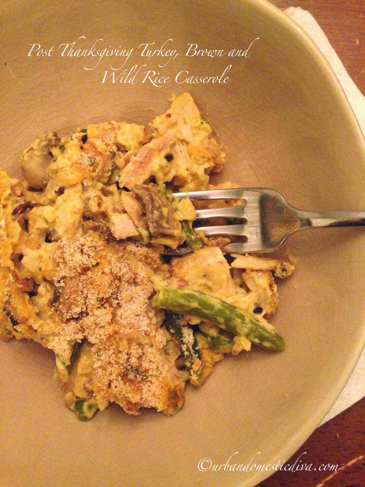 RECIPE Post Thanksgiving Turkey, Brown and Wild Rice Casserole
