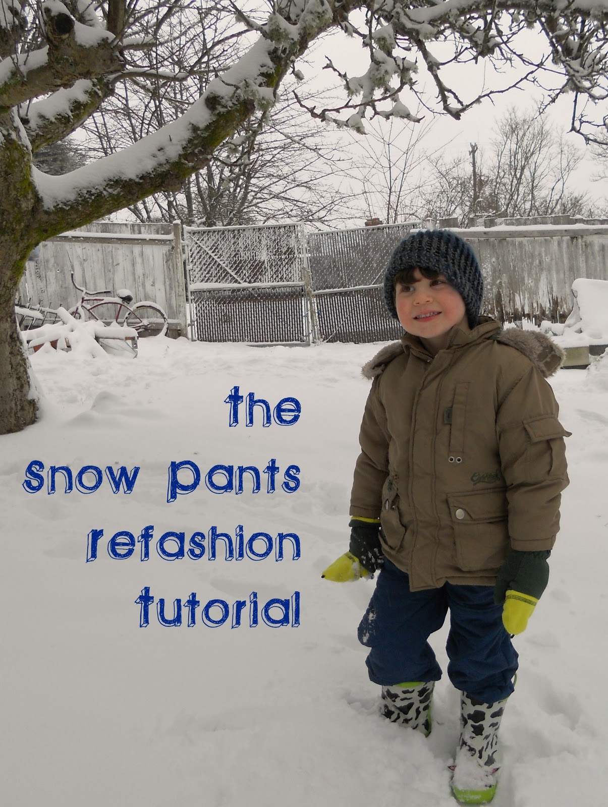 Angie's Whim The Snow Pant Refashion Tutorial