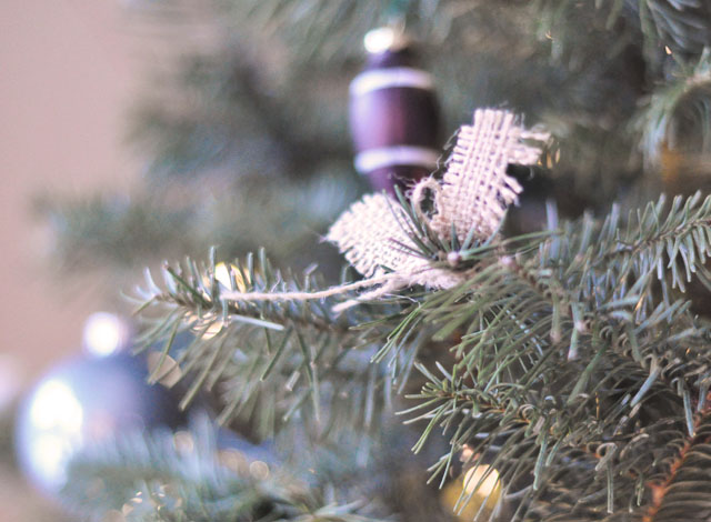 rustic christmas tree