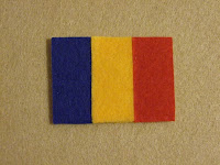 román zászló hűtőmágnes