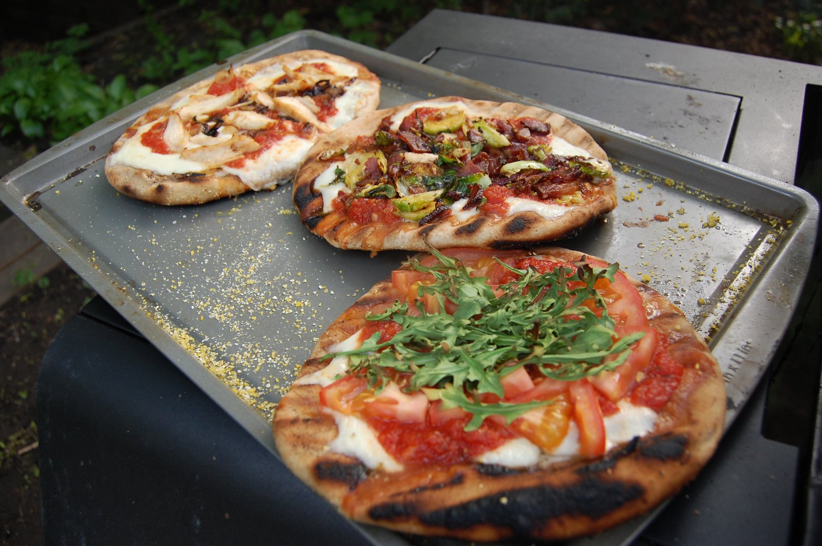Dreaming of pots and pans The start of grilled pizza season!