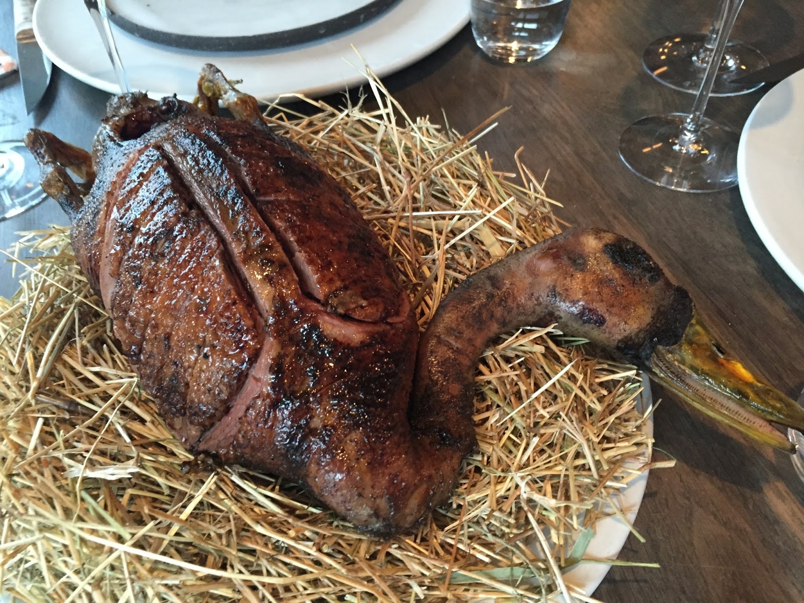 Roasted duck on a bed of straw r/WeWantPlates