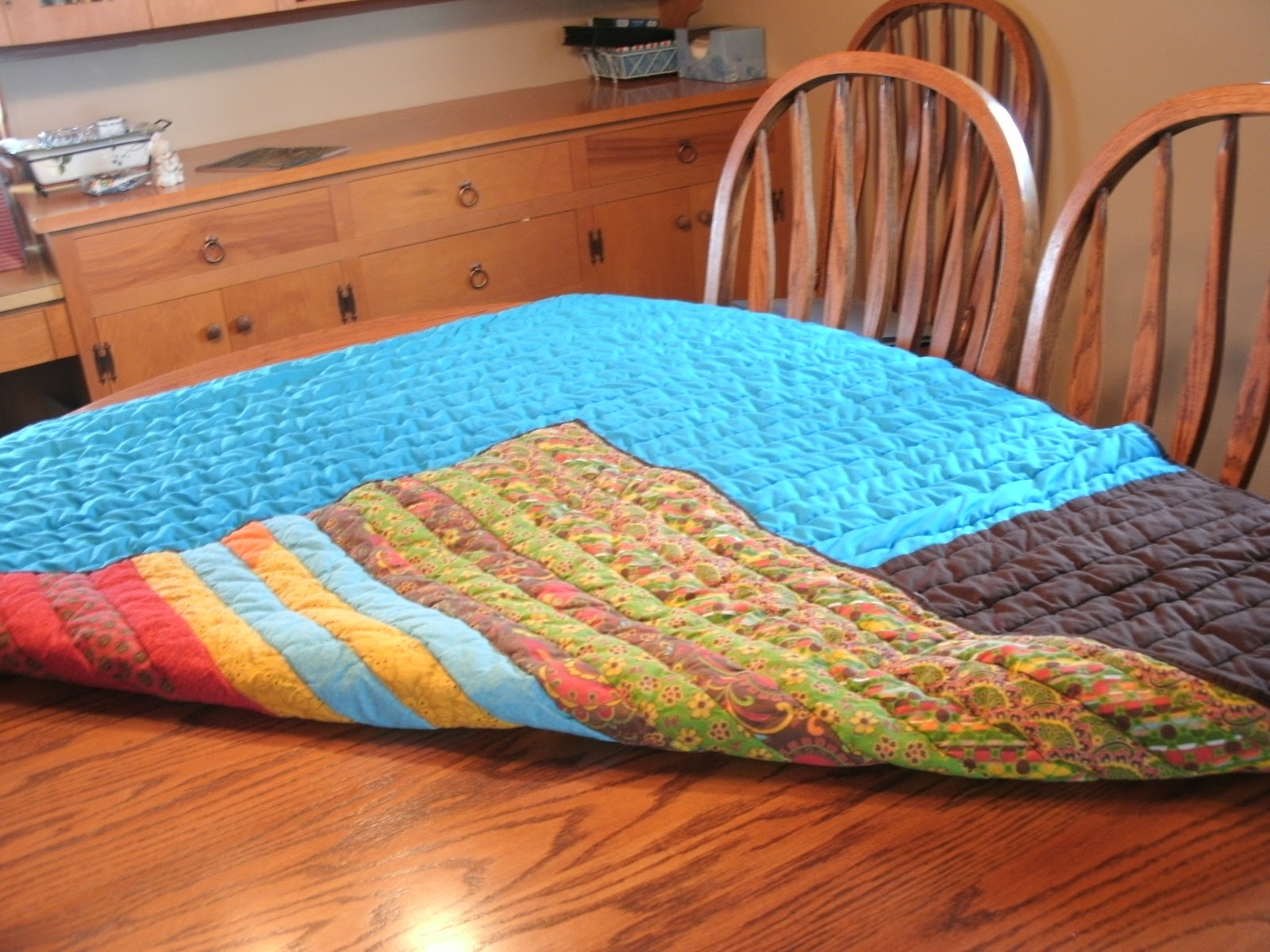 The Domestic Groove Jelly Roll Race Quilt