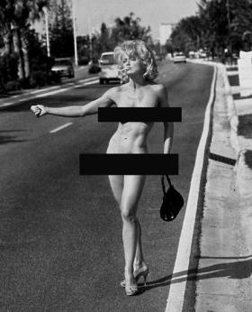 madonna posing as nude hitchhiker Shemale mouth fuck