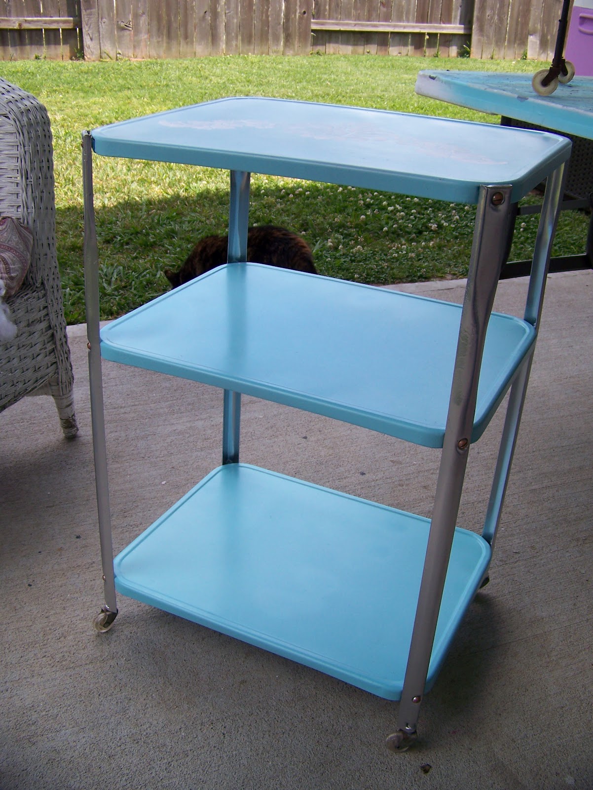My Happy Place Vintage Kitchen Utility Cart