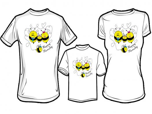 Jual Kaos Couple Keluarga Desain Kaos Keluarga Family Bee