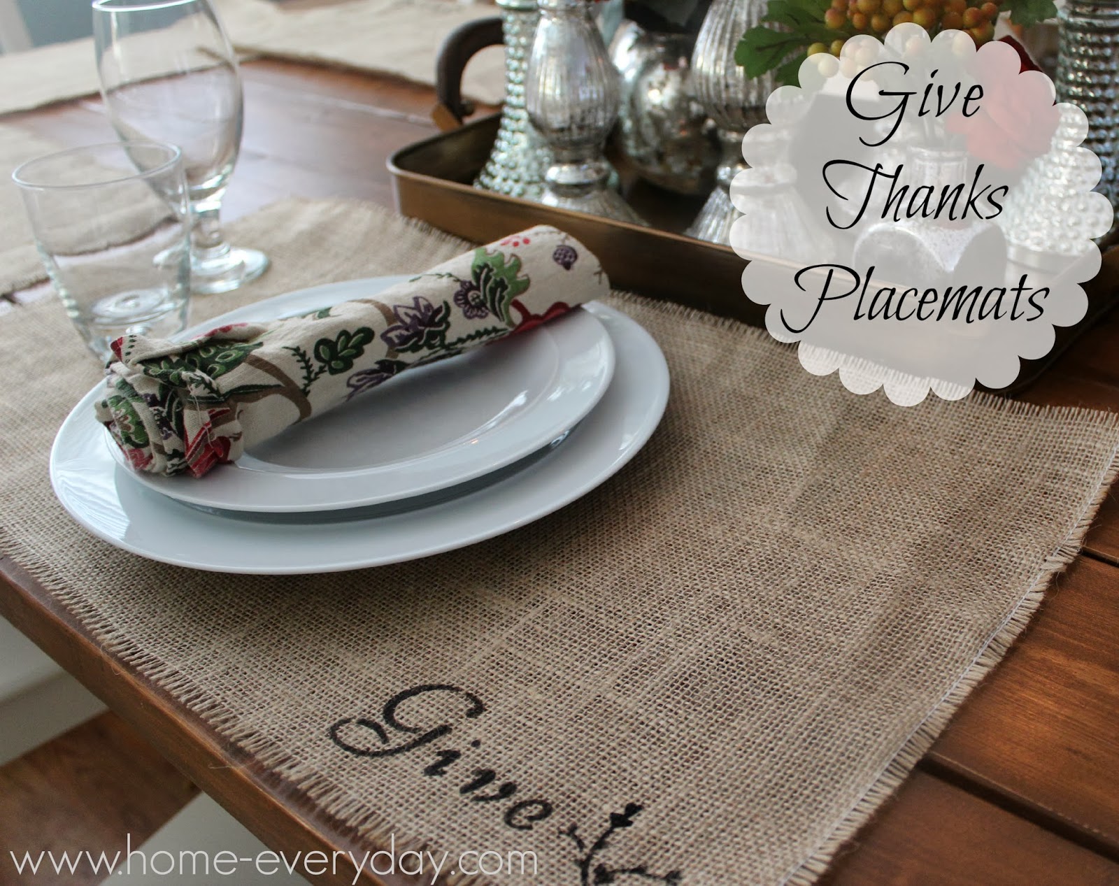Give Thanks Place Mats A JoAnn Fabric Celebrate the Season Craft