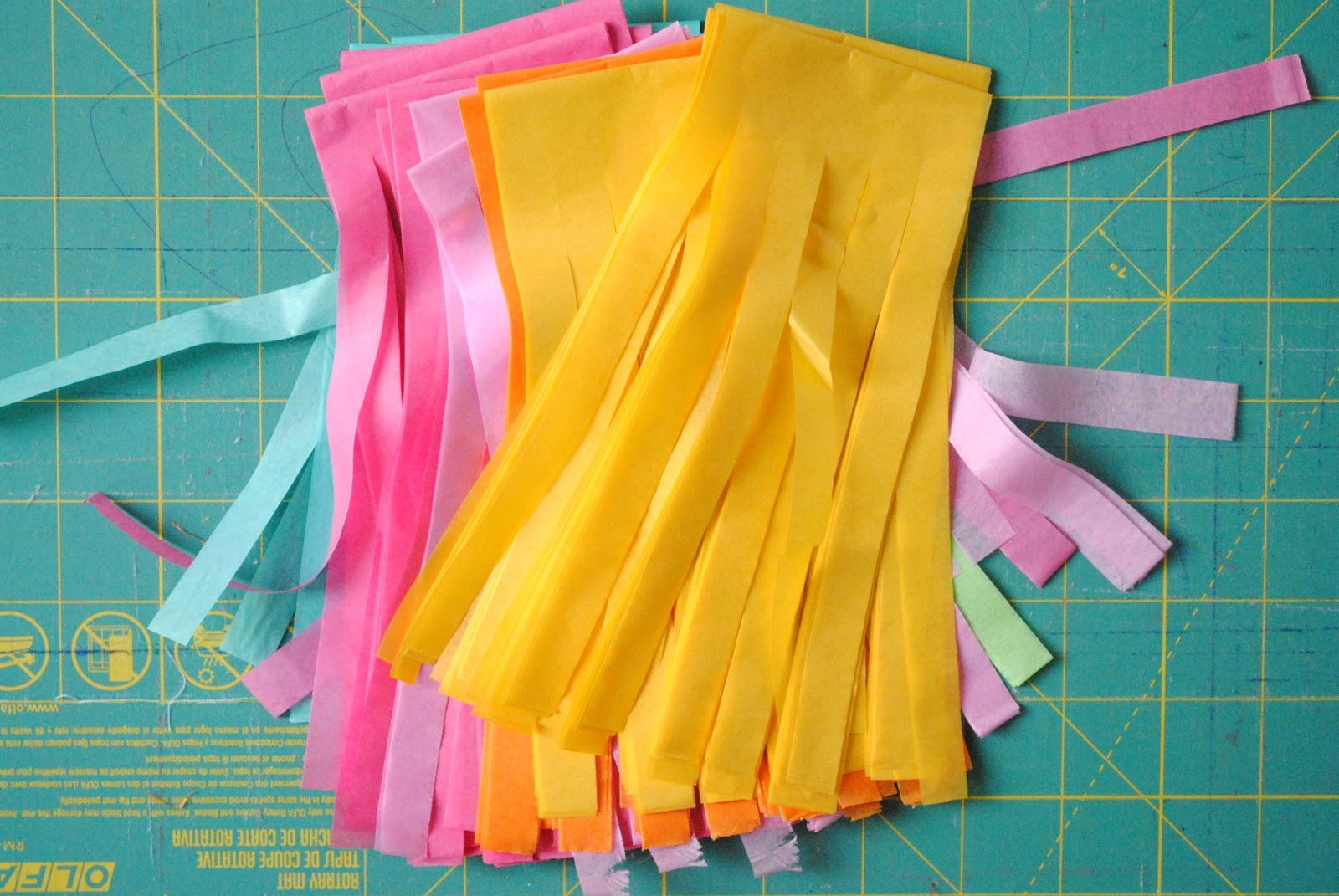 party diy colorful fringe tassel garland