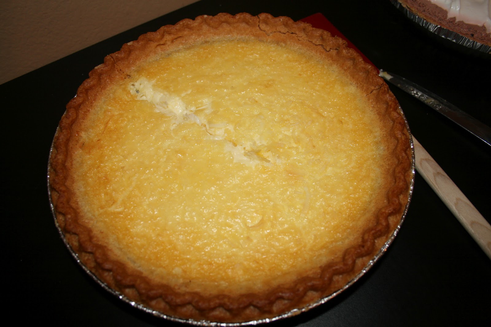 Cooking Mommy: Coconut Custard Pie, no-sugar added