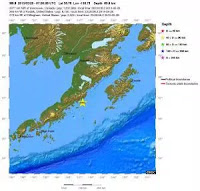 Fort séisme sur la côte ouest de l'Alaska!  Alaska