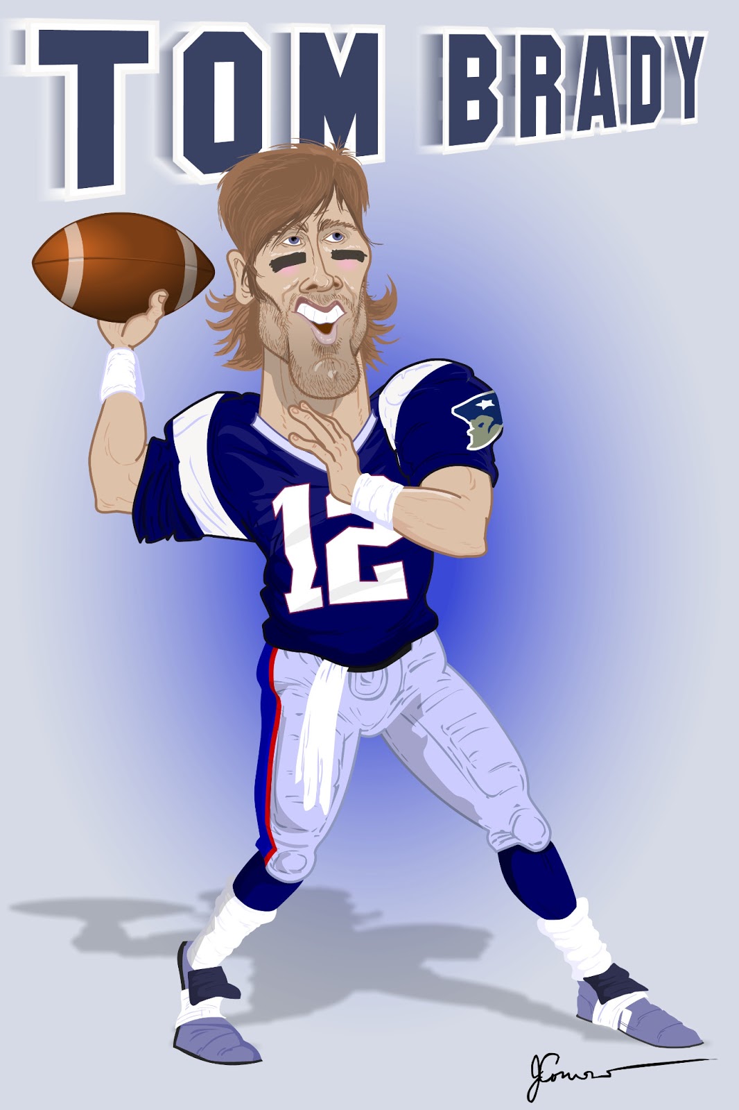 Joe Corrao * 4 Eyed Animation: Tom Brady Caricatures