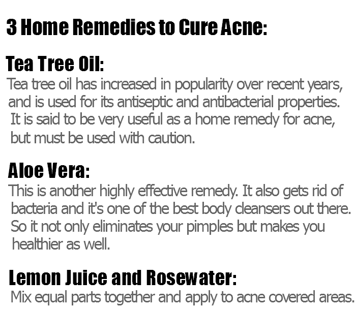 Acne cure home remedy 3 Home Remedies to Cure Acne Acne Natural Remedy