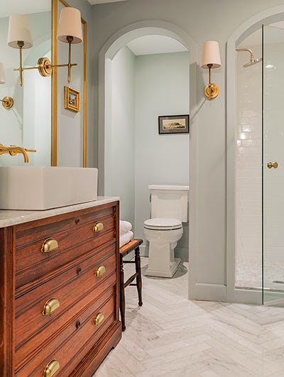 Pabla en casa: Antes y después.............Elegancia en el baño