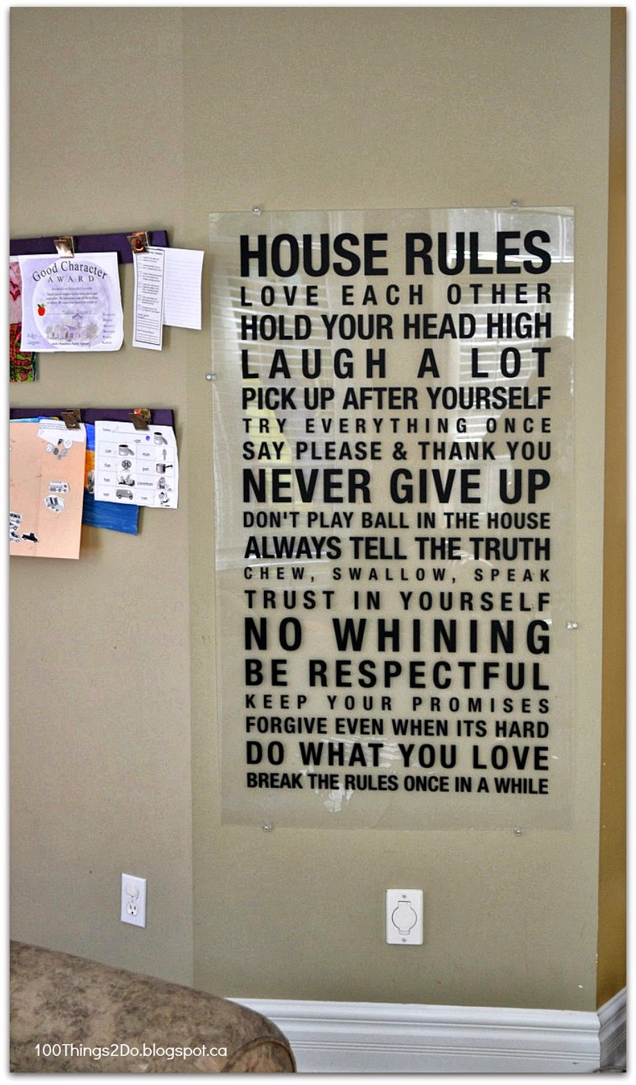 100 Things 2 Do Vinyl Wall Art