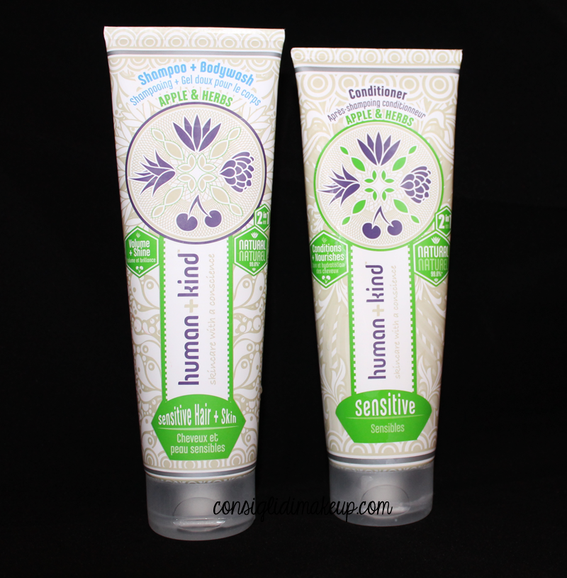 recensione human+ kind sensitive shampoo balsamo conditioner