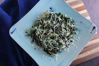 Riced Cauliflower Spinach Parmesan