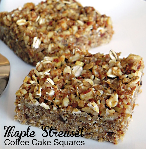 Vegan Heritage Press Blog Maple Streusel Coffee Cake Squares