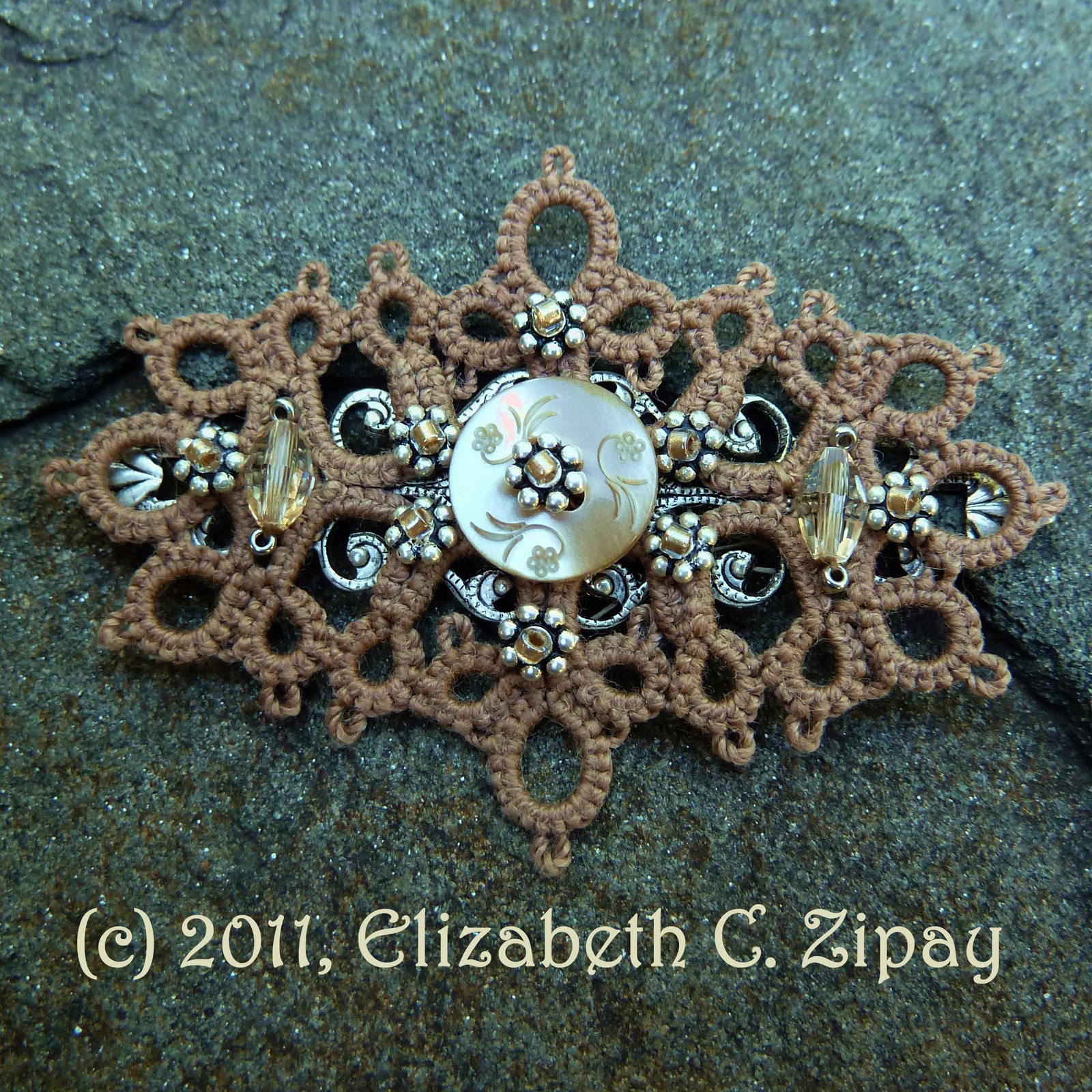 Elizabeth's Lace Bead Embroidery